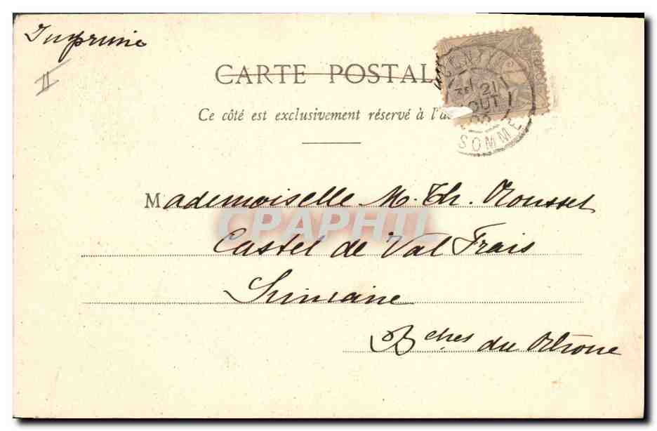 CPA Fantaisie Enfant Le Petit Chaperon Rouge Loup — Rückseite