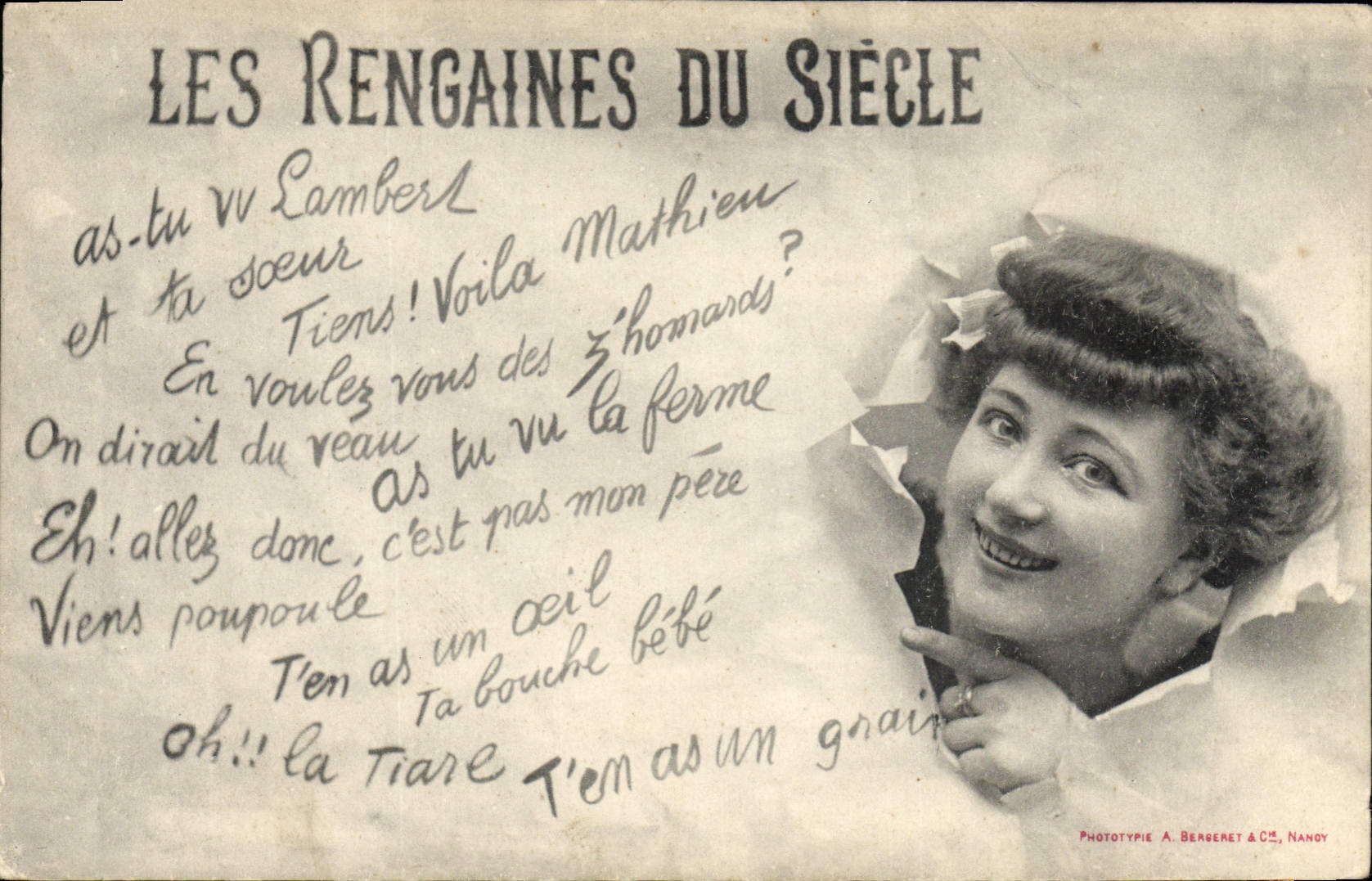 Les Rengaines du Siècle — Phototypie A. Beegeret & Cie, Nancy