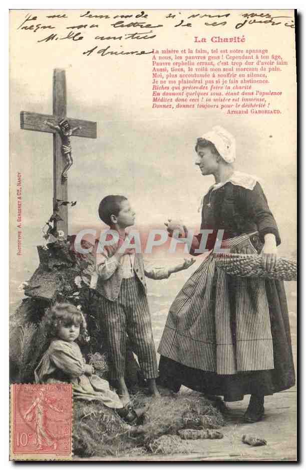 La Charité — Poème d'Armand Gaboriaud — Phototype A. Beresket à NANCY