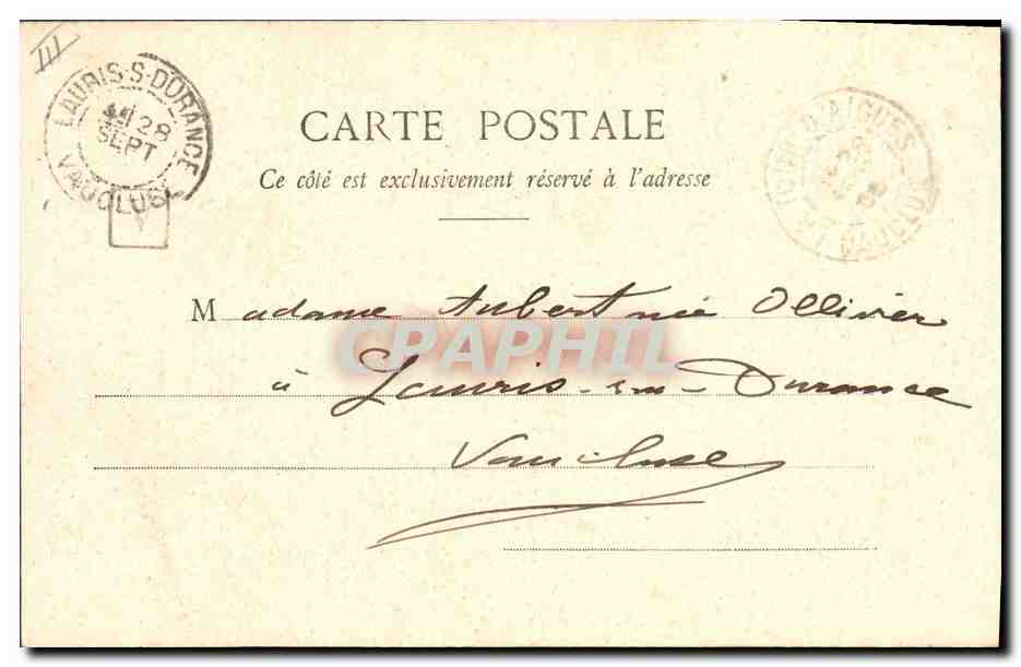 La Charité — Poème d'Armand Gaboriaud — Phototype A. Beresket à NANCY — Rückseite