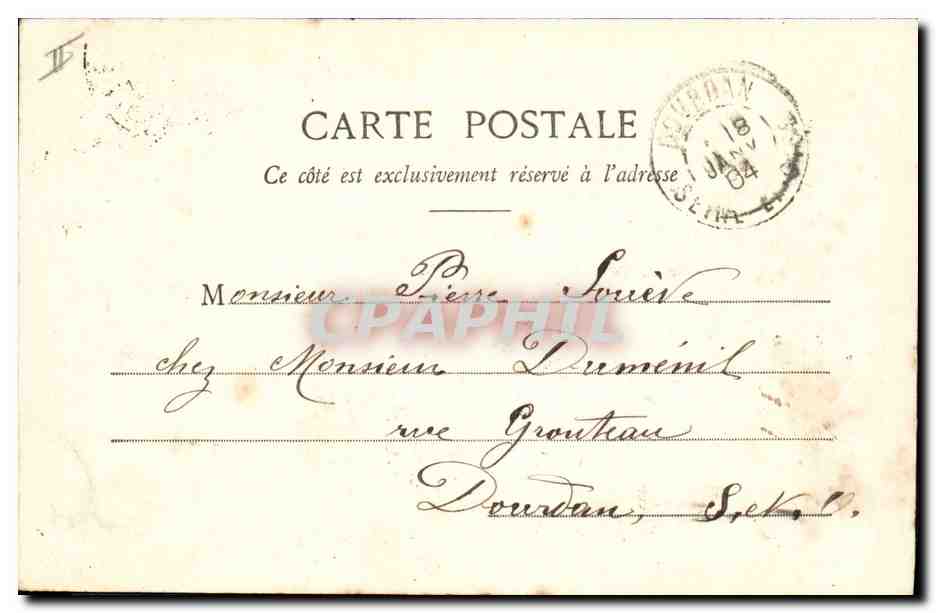 CPA Fantaisie Enfant Souvenirs de jeunesse Paresseux — Rückseite