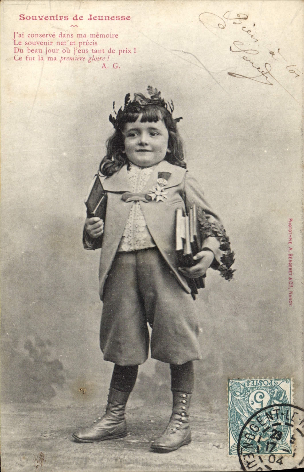 CPA Fantaisie Enfant Souvenirs de jeunesse 