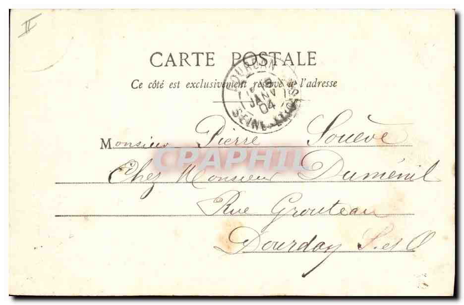 CPA Fantaisie Enfant Souvenirs de jeunesse  — Rückseite