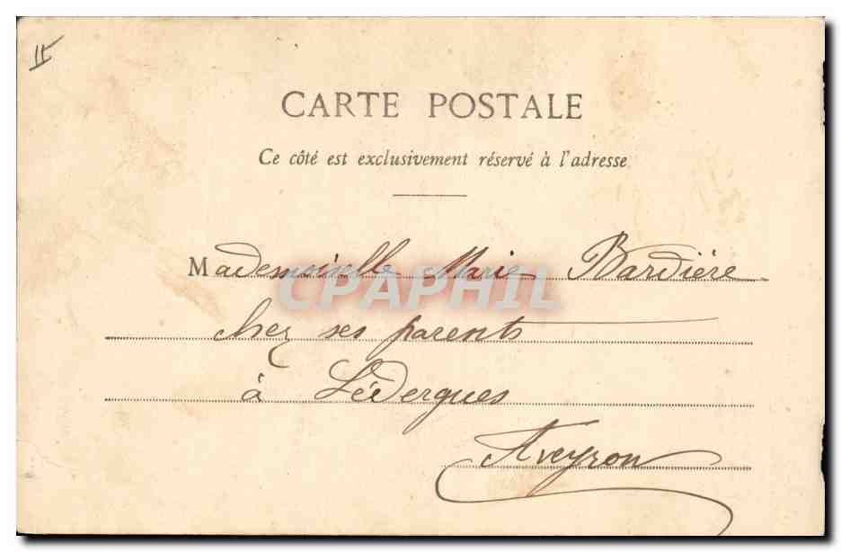 CPA Fantaisie Femme Les 4 saisons L'ete  — Rückseite