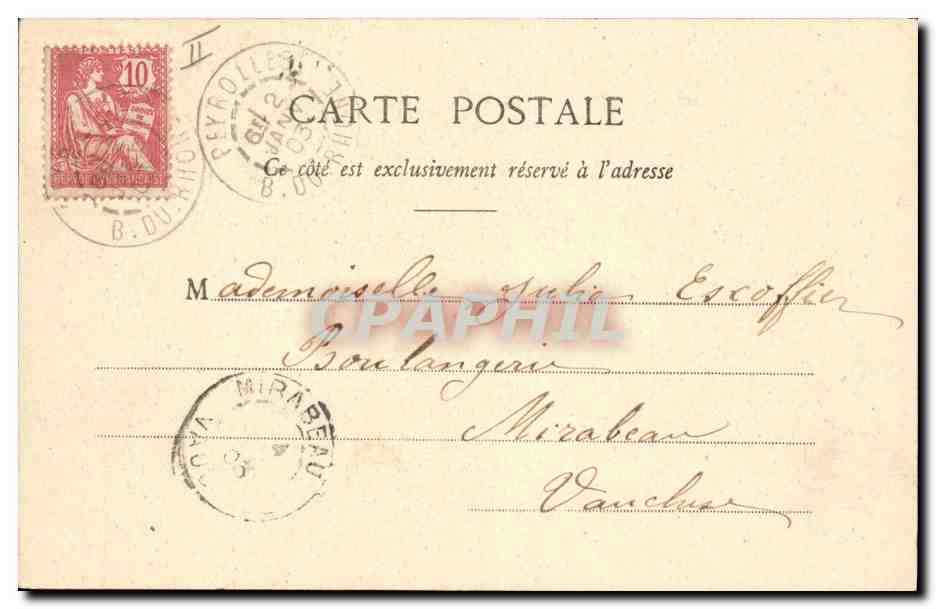 La Marguerite — Édition Phototypie A. Berguet et Cie, Naurey — n° 1 — Reverso