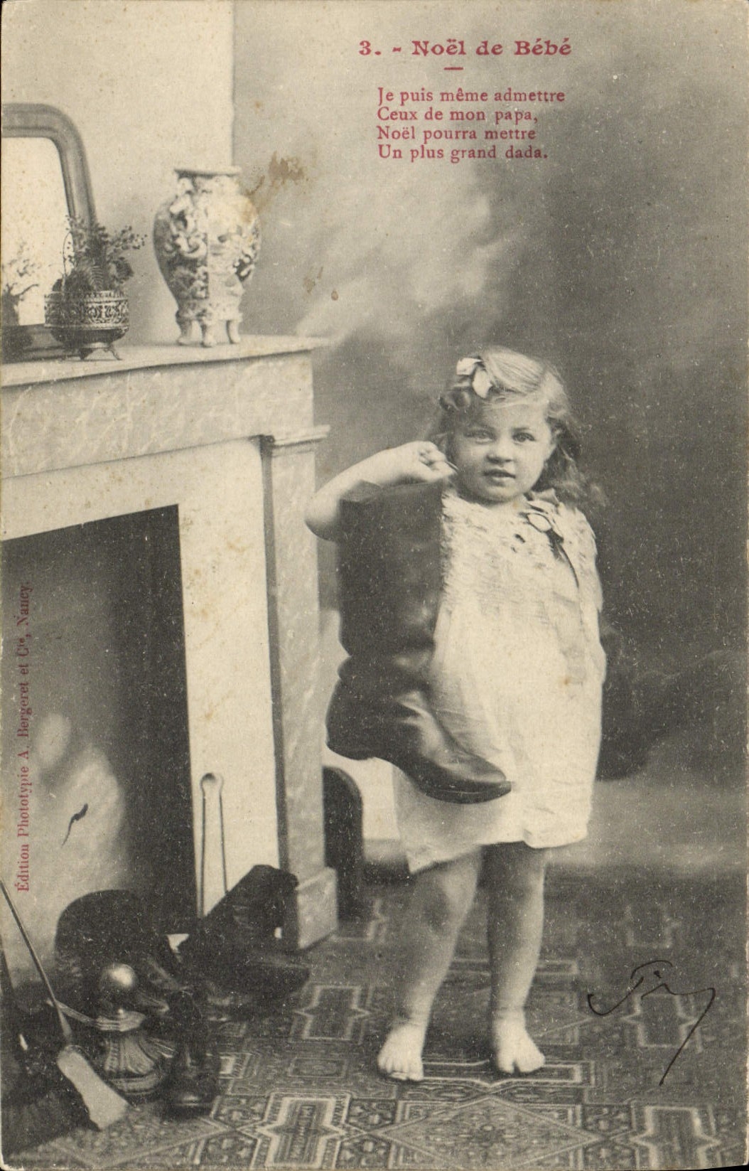 CPA Fantaisie Enfant Noel de bebe