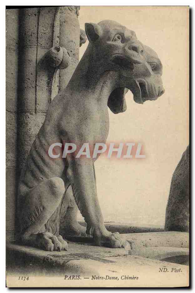 CPA Gargouille Paris Notre Dame Chimere