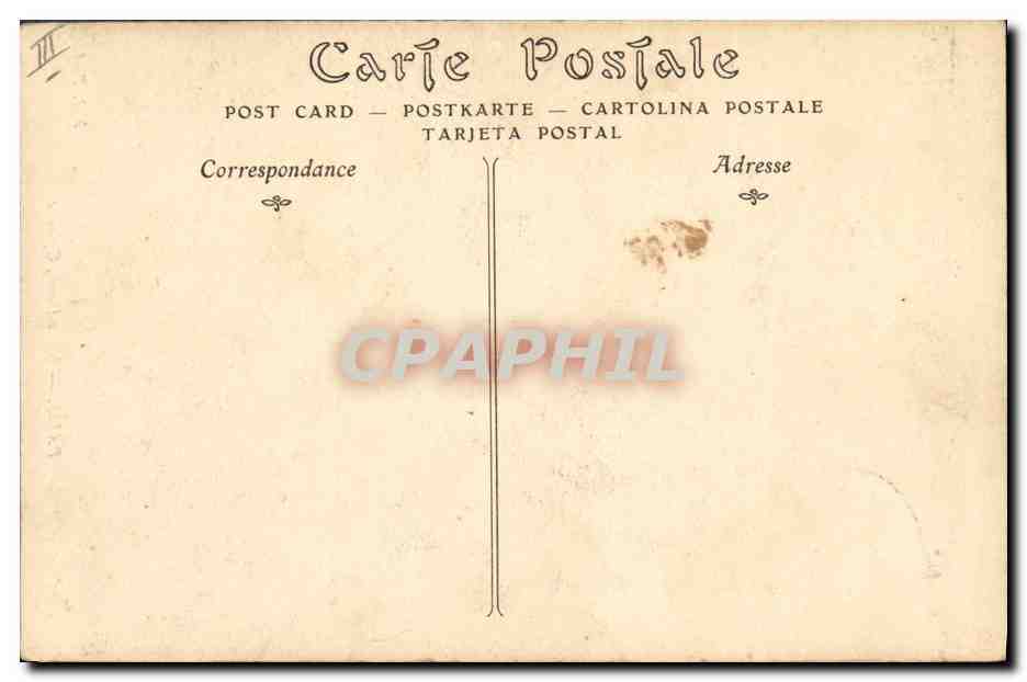 CPA Gargouille Paris Notre Dame Chimere — Verso
