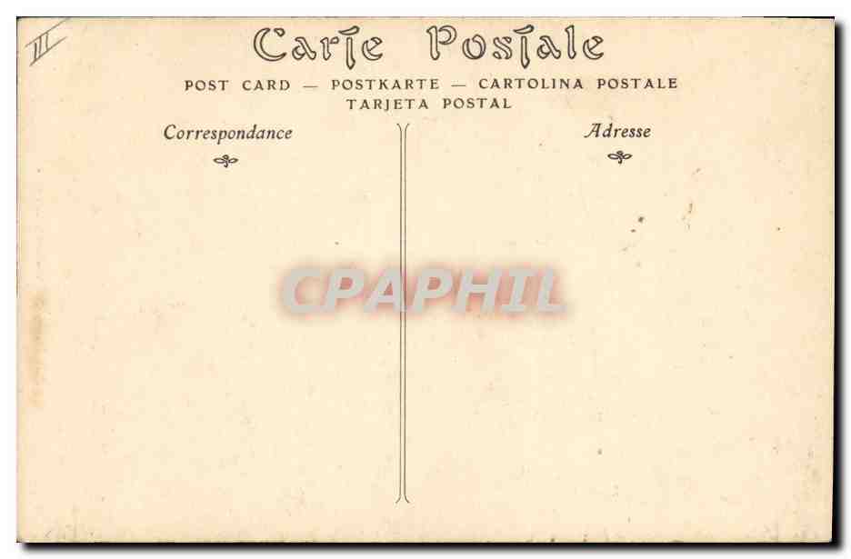 CPA Gargouille Paris Notre Dame Chimere — Verso