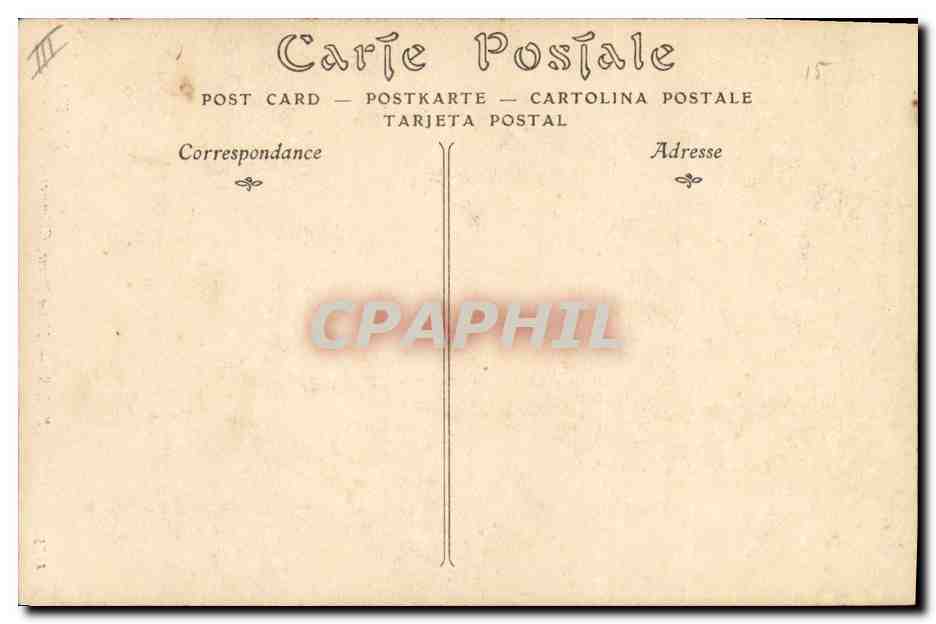 CPA Gargouille Paris Notre Dame Chimeres — Verso