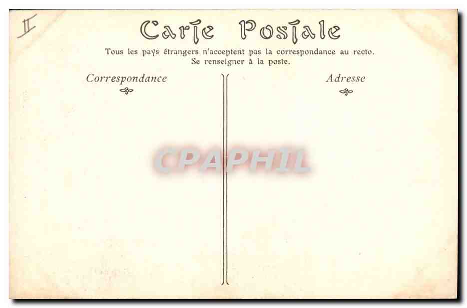 CPA Gargouille Paris Notre Dame Chimere — Verso