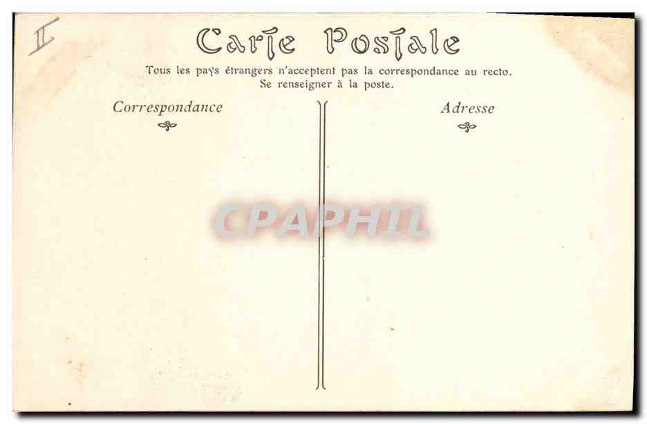 CPA Gargouille Paris Notre Dame Chimere — Verso