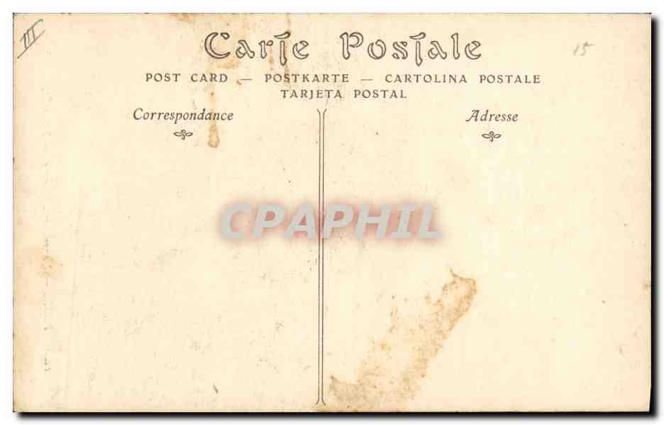 CPA Gargouille Paris Notre Dame Chimere — Verso