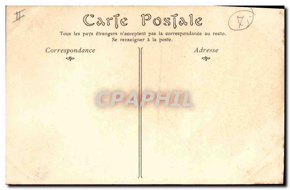 CPA Gargouille Paris Notre Dame Chimere — Verso
