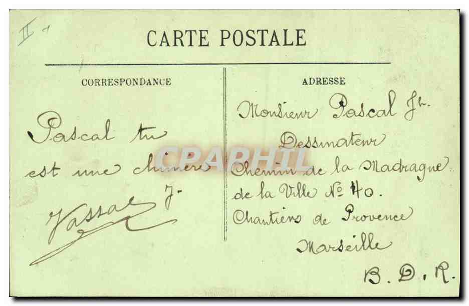 CPA Gargouille Paris Notre Dame Chimere — Verso