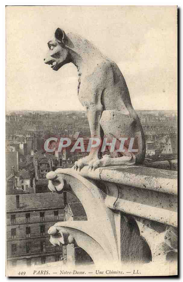 CPA Gargouille Paris Notre Dame Chimere