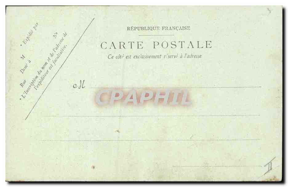 CPA Gargouille Paris Notre Dame Chimere — Verso