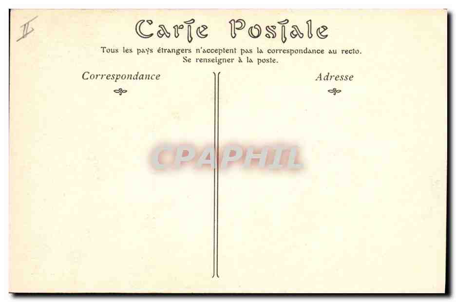 CPA Gargouille Paris Notre Dame Chimeres — Verso
