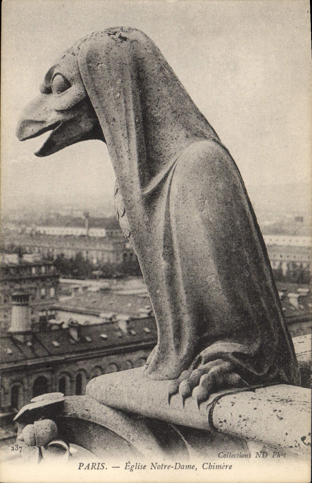 CPA Gargouille Paris Notre Dame Chimere