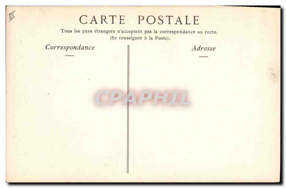 CPA Gargouille Paris Notre Dame Chimere — Verso