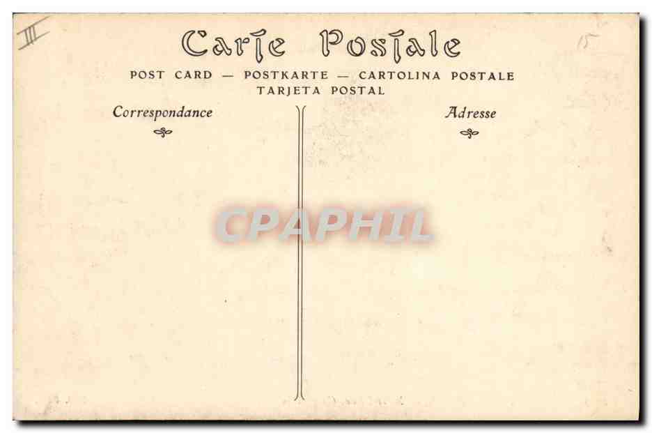 CPA Gargouilles Paris Notre Dame  — Verso