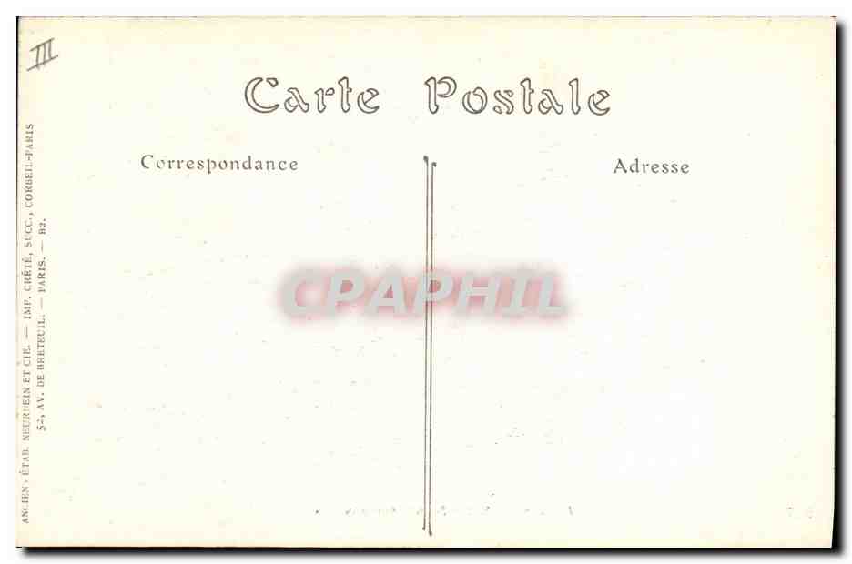 CPA Gargouilles Paris Notre Dame  — Verso