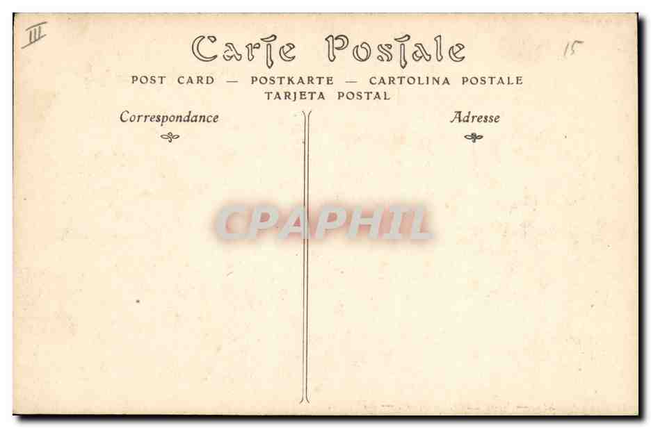CPA Gargouille Paris Notre Dame Chimeres — Verso