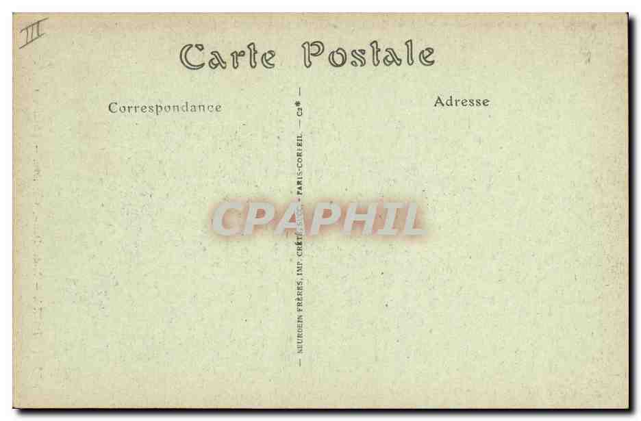 CPA Gargouille Paris Notre Dame Chimere — Verso