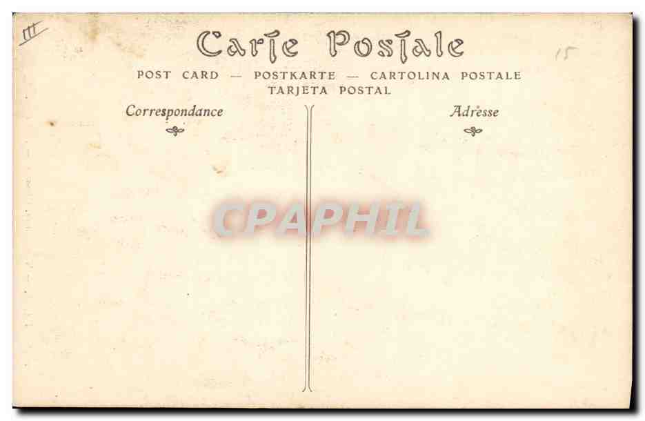 CPA Gargouille Paris Notre Dame Chimere — Verso