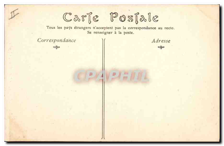 CPA Gargouille Paris Notre Dame Chimere — Verso