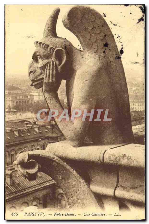CPA Gargouille Paris Notre Dame Chimere