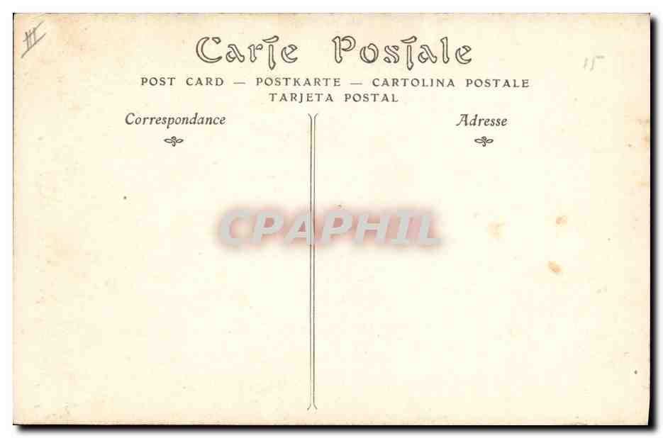 CPA Gargouille Paris Notre Dame Chimere — Verso