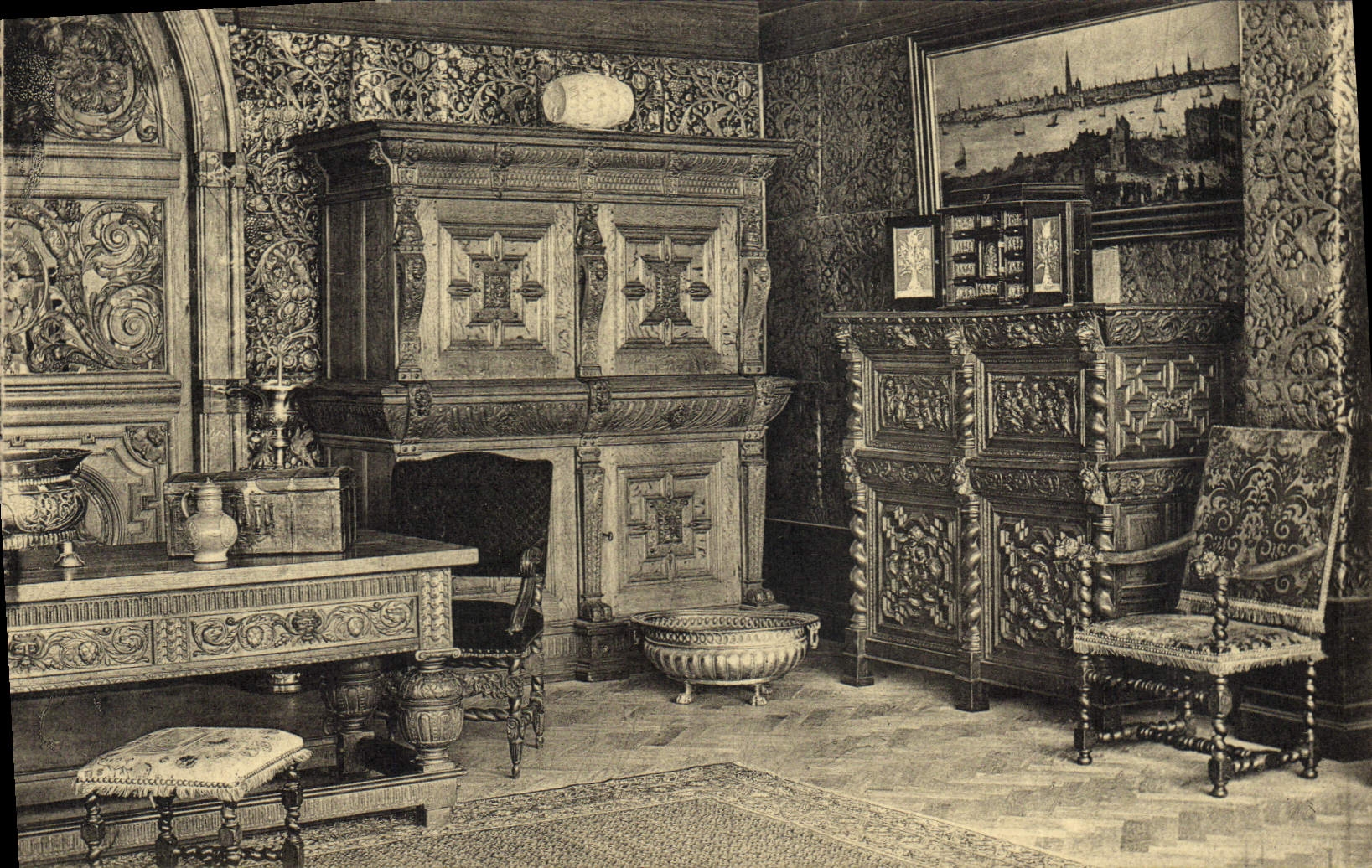 Salle du XVIIe siècle — Exposition d'Art Ancien — Éditeur N. Leys