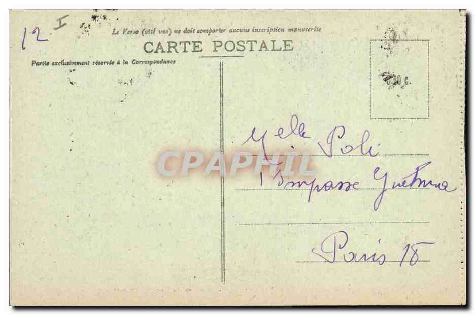 CPA Dreux Chapelle Saint Louis Tombeau du duc de Nemours Campagne — Rückseite