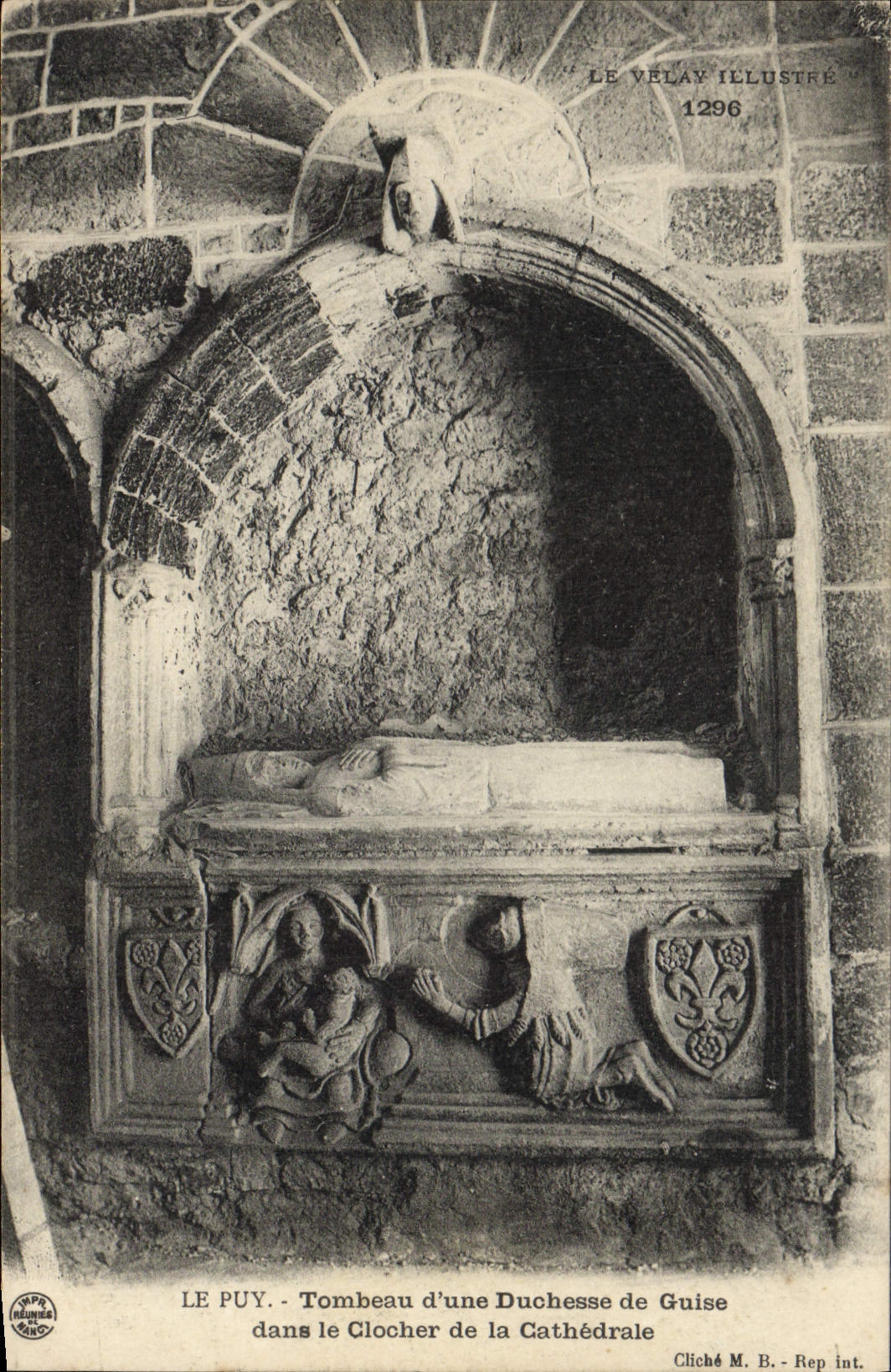 Le Puy - Das Grab einer Herzogin von Guise im Turm der Kathedrale — Le Velay Illustré, Nr. 1296
