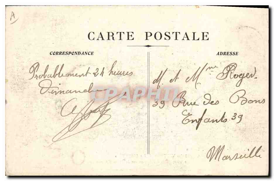 Funérailles des victimes du « Liberté » — Le Clergé donne l'absoute sur la Place d'Armes — Giraud, phot. — La Colette, Toulon — Verso