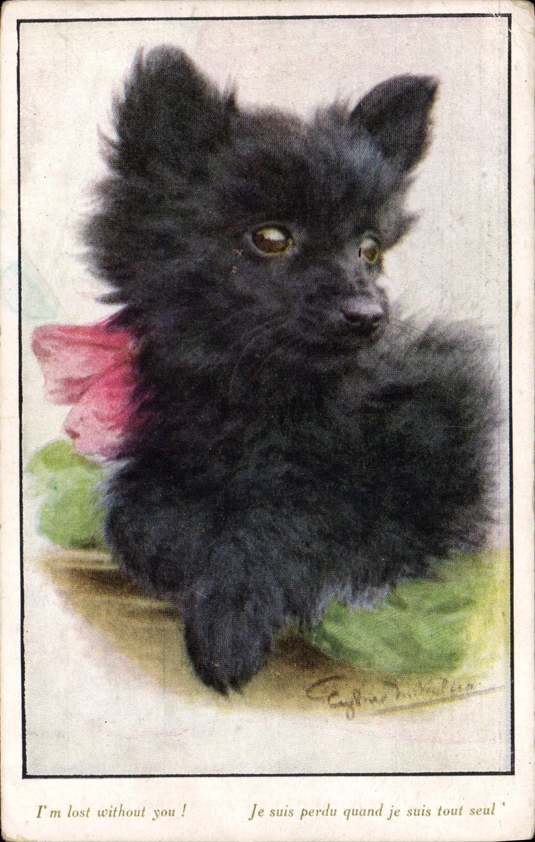 Chien noir — Je suis perdu quand je suis tout seul — Artétique, No. 4001