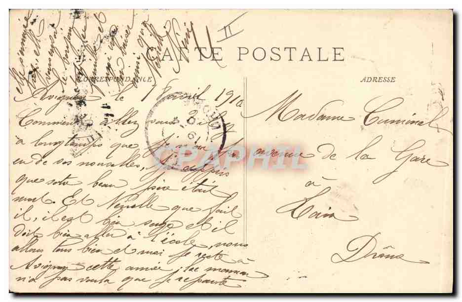 CPA Militaria Avignon Travaux du 7eme Genie Le passage des troupes — Rückseite