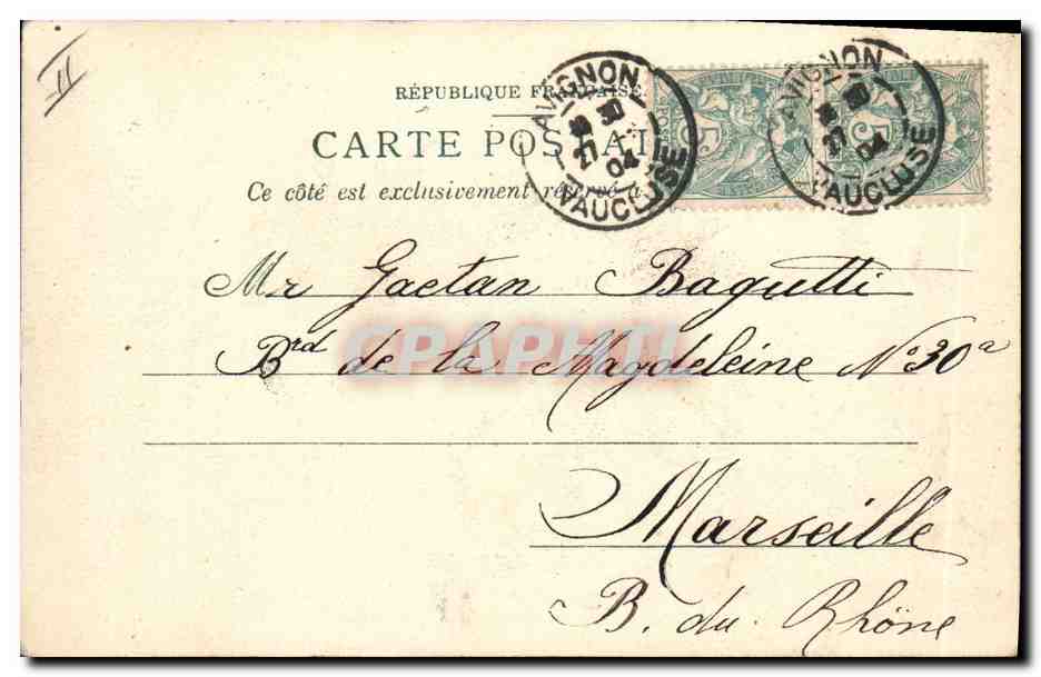 Pont de bateaux sur le Rhône à Avignon — éditeur Maisons Universelle, Nouvelles Galeries, n°62 — Reverso
