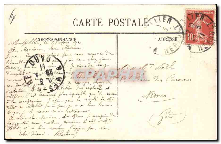 Avignon - Manœuvre exécutée par le 2me Génie. Ouverture de Portières. Edit. Prévot, Avignon. L. 406 — Reverso
