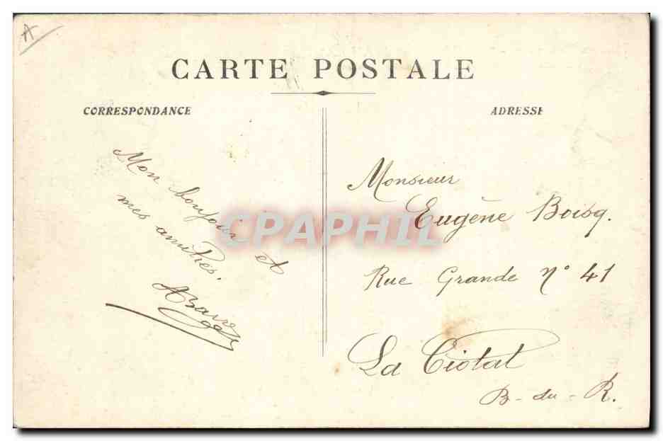 CPA Bateau Courbet et Jean Bart Cuirasses de 23460 tx — Verso