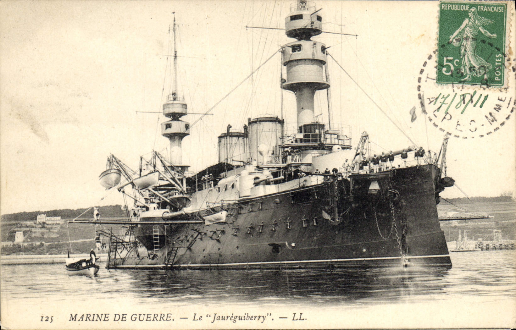Marine de guerre — Le "Jauréguiberry" — LL. — Éditeur : 125
