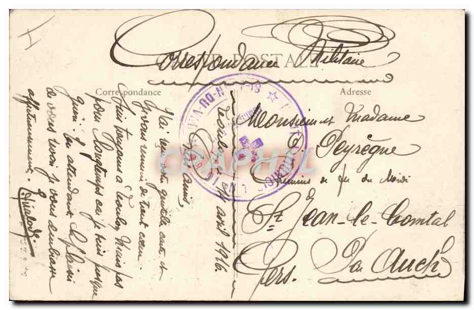 Jean-Bart, cuirassé — Marine Nationale — Éditeur E.P.D. — Verso