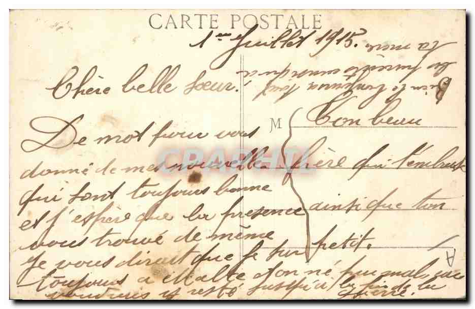 CPA Bateau Jean Bart Superdradgnougth Avion — Verso