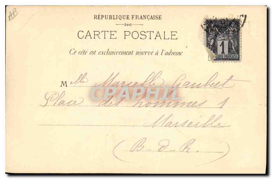 Marine Française — Le Jauréguiberry — Phot. Giletta, Nice — Verso
