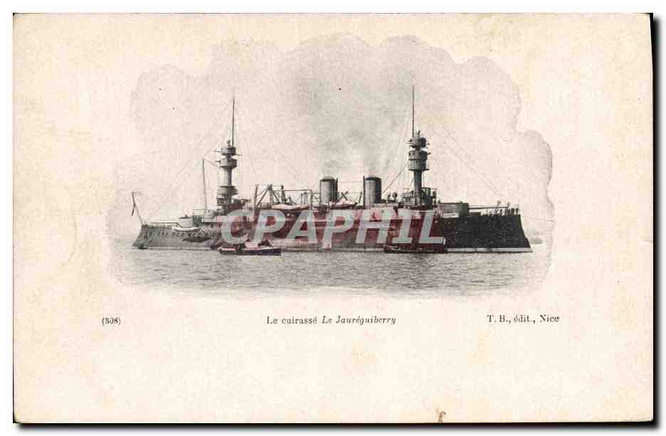 Le cuirassé Le Jauréguiberry — T.B., édit., Nice — n° (508)
