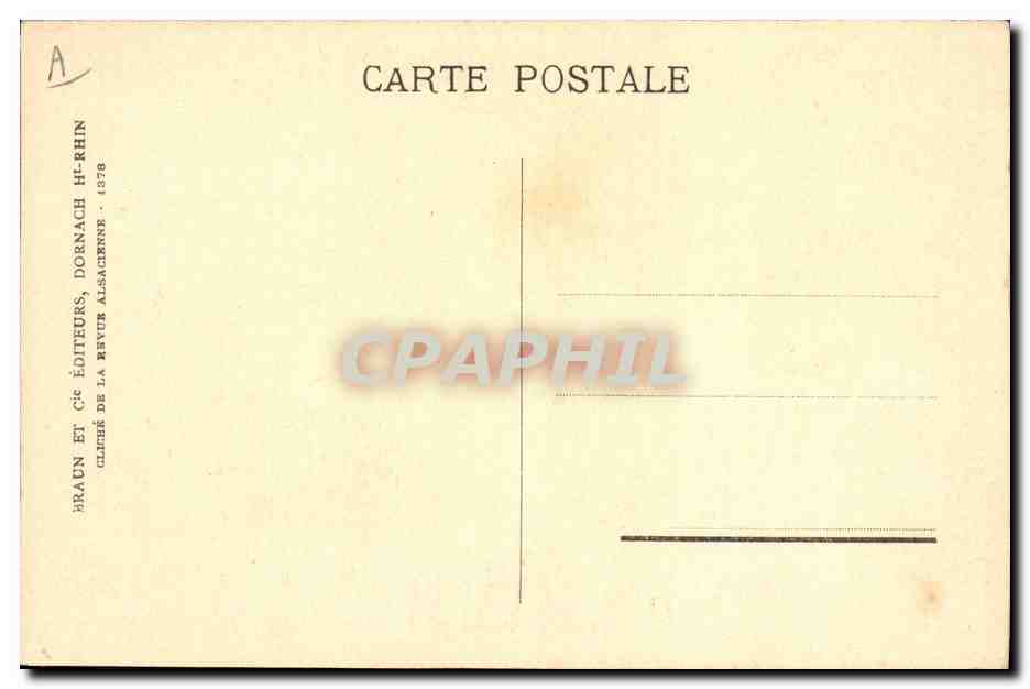 CPA Folklore Alsace Ferme avec Loggia — Verso