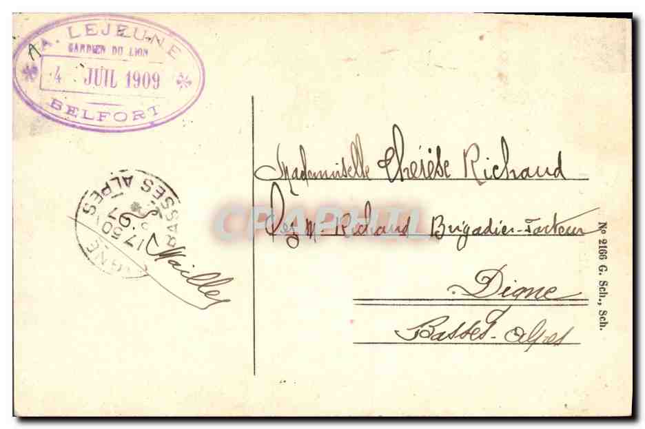 CPA Folklore Alsace Alsacienne et Lorraine — Verso