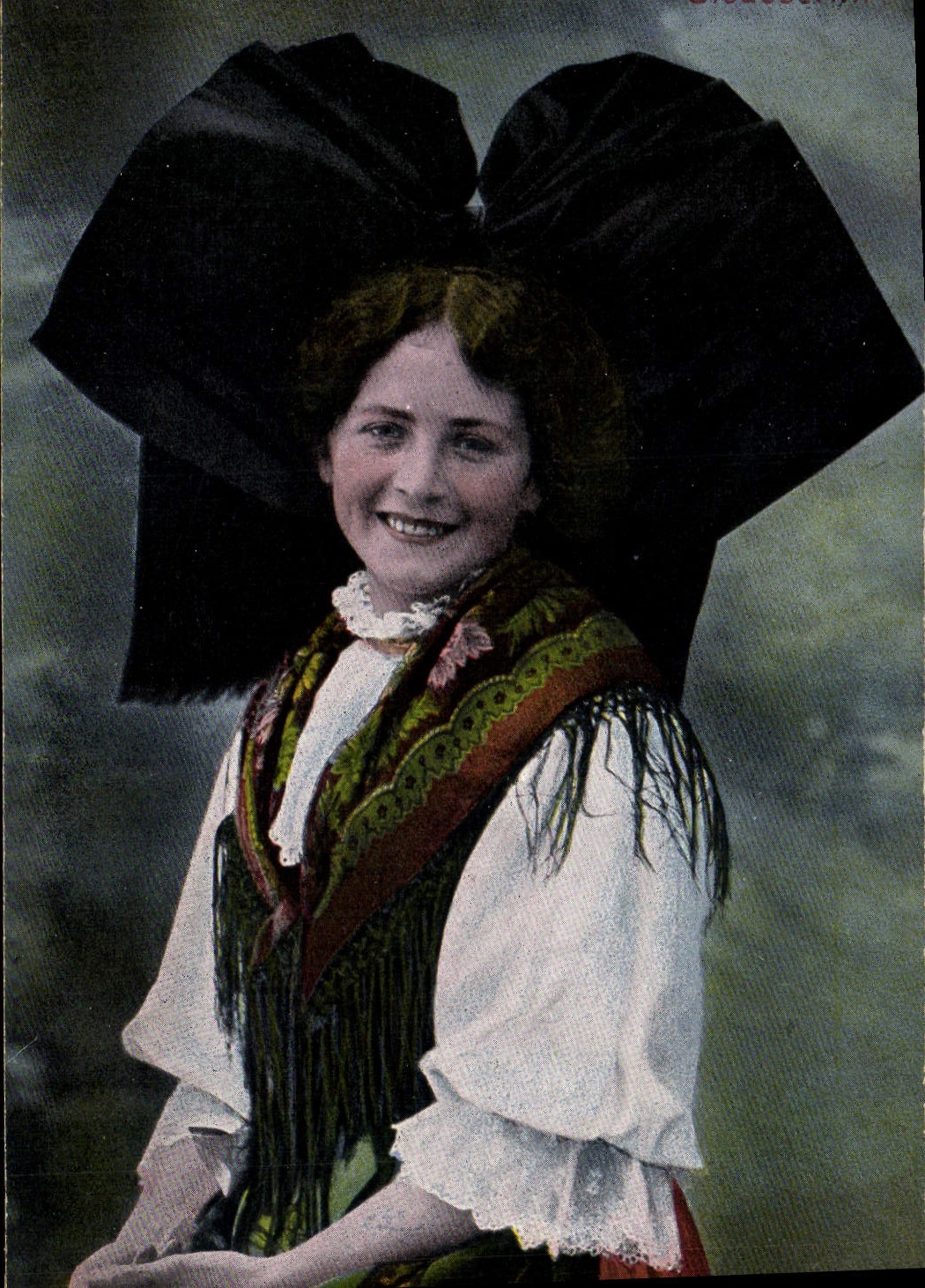 CPA Folklore Alsace Alsacienne 