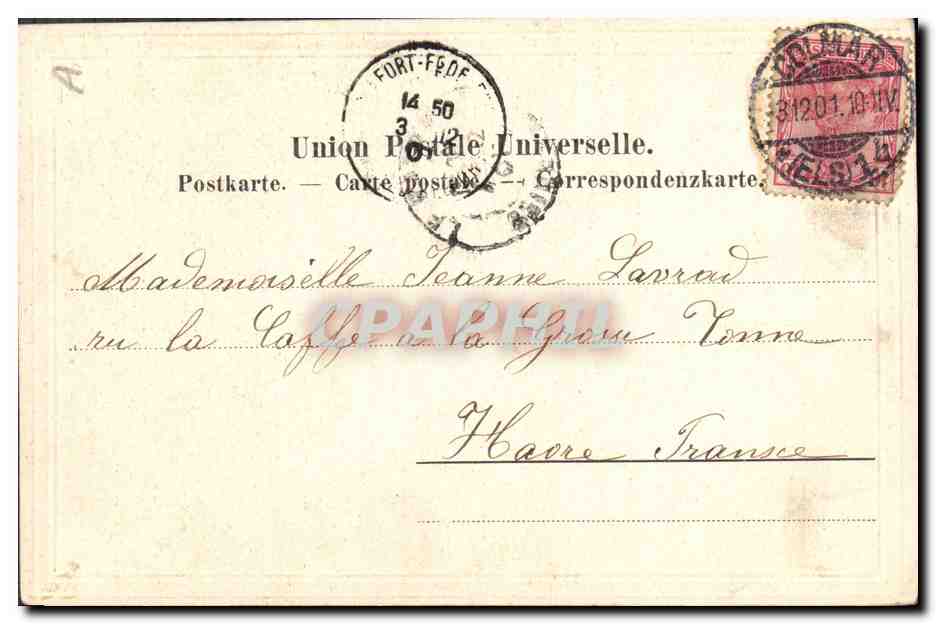 CPA Folklore Alsace  — Verso